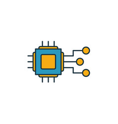 Embedded System Icon Set Four Elements