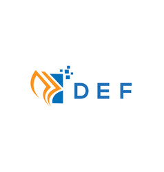 Def Credit Repair Accounting Logo Design On White