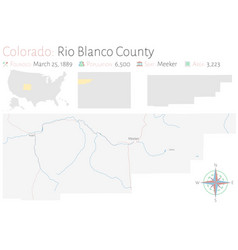 Map Rio Blanco County In Colorado