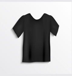 Black T-shirt Blank Clothing Mockup Template