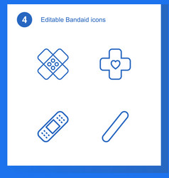 4 Bandaid Icons