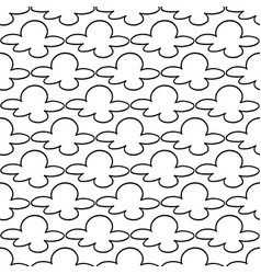 Line Clouds Seamless Background Pattern