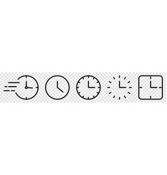 Set Of Clock Icons