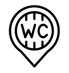 Wc Location Icon Outline Gender Room