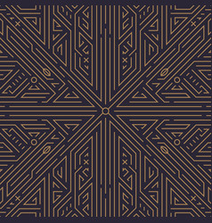 Art Deco Gold Black Seamless Pattern