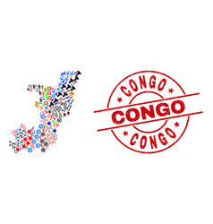 Congo Scratched Watermark And Republic