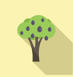 Garden Tree Icon Flat Harvest Farm