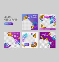 Social Media Templates Set