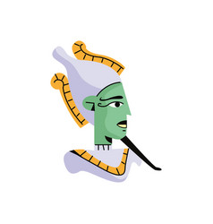 Amon Egyptian God Character Isolated Icon