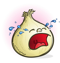 Crying Onion Cartoon Character