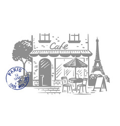 Street Cafe In Paris Restaurant With Views