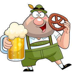 Oktoberfest Man Cartoon Character