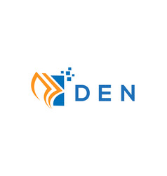 Den Credit Repair Accounting Logo Design On White