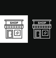 Local Store Icon Set Small Business Shop Symbol