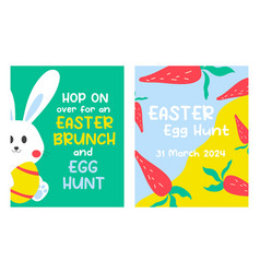 Colourful And Bright Template Easter Invitation