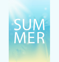 Summer Background In Blue