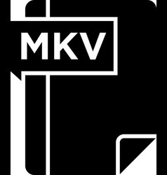 Mkv Icon Symbols Pictograms Design Elements