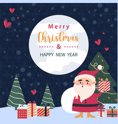 Merry Christmas And Happy New Year Background