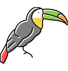 Toucan Exotic Bird Color Icon