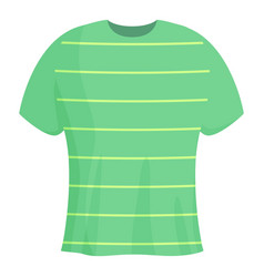 Green Striped Tshirt Icon Cartoon Sport