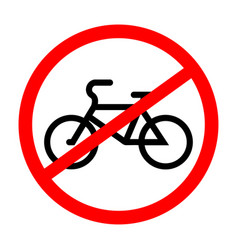 No Bicycle Bicycle Prohibition Sign