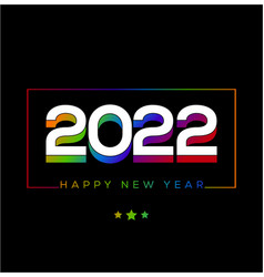 2022 Happy New Year Colorful Post