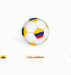 Soccer Ball With The Colombia Flag Football Sport