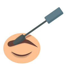 Brush Makeup Icon Cartoon Eye Brow