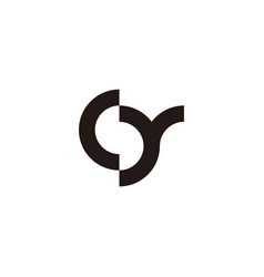 Letter C S And Y Outline Geometric Symbol Simple