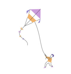 Boy Flying Kite