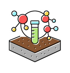 Laboratory Chemical Soil Testing Color Icon