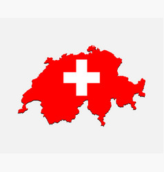 Map Switzerland Made Flag Europe Country