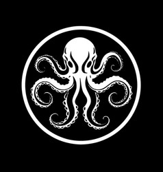 Octopus Tentacles - Black And White Isolated Icon