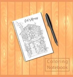 Spiral Bound Notepad Or Coloring Book With Picture