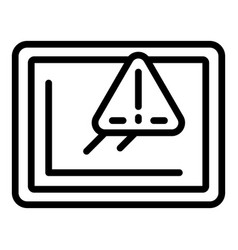 Defective Tablet Icon Outline Product