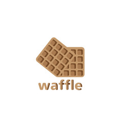 Waffle Icon Logo Color Design Food