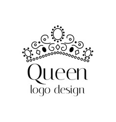 Crown Icon Logo Design Isolated On White