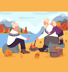 Fall Picnic Flat Color