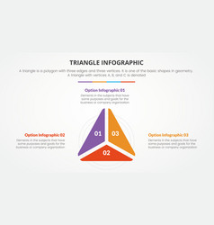 Infographic Triangle Concept For Slide