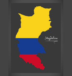 Magdalena Map Of Colombia With Colombian National