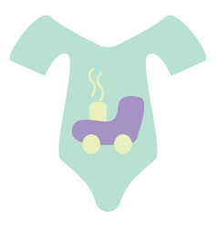 Mint Green Baby Suit With Rollerskate