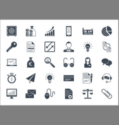 Set Business Banking And Finance Icons