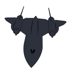 Black Bird Military Stealth Airplane