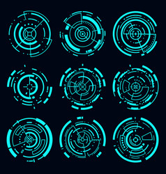 Circle Hud Frame Cyberpunk Interface Technology