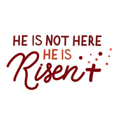 He Is Not Here Is Risen Easter Holiday