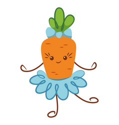 Kawaii Carrot Dancing Cartoon