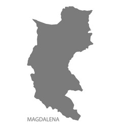 Magdalena Colombia Map In Grey