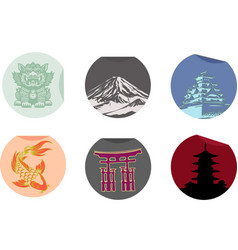 Travel Japan Stickers Collection