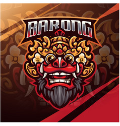 Barong Esport Mascot Logo Design