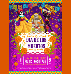 Dia De Los Muertos Mexican Holiday Party Flyer